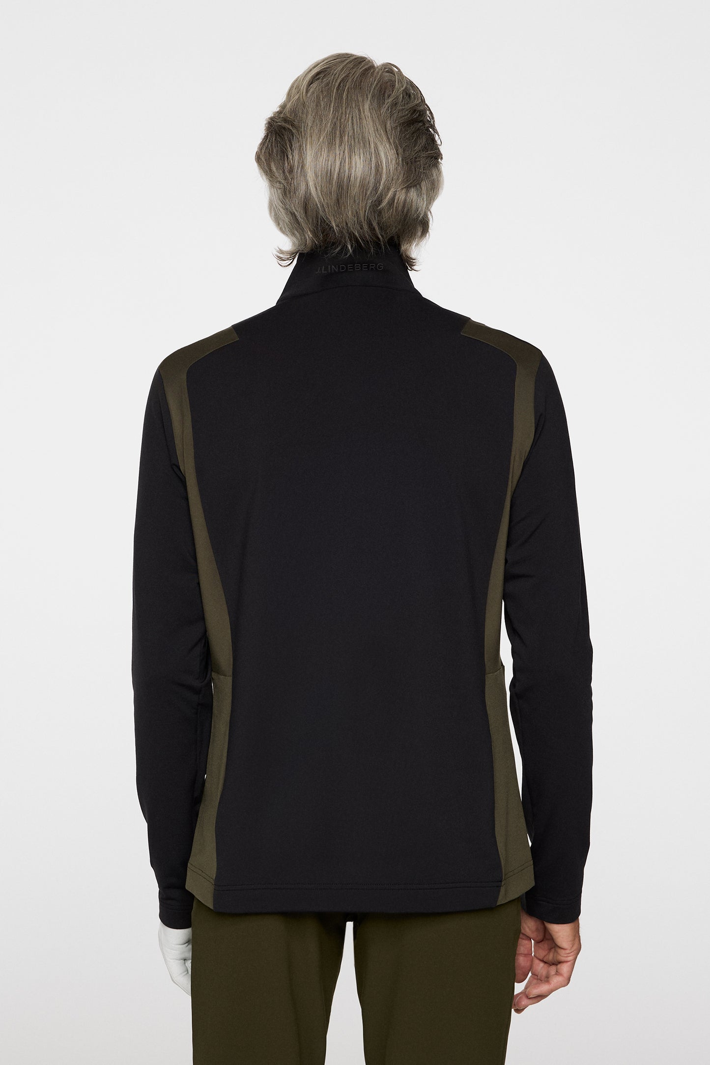 Lukas Quarter Zip Mid Layer in Black by J.Lindeberg