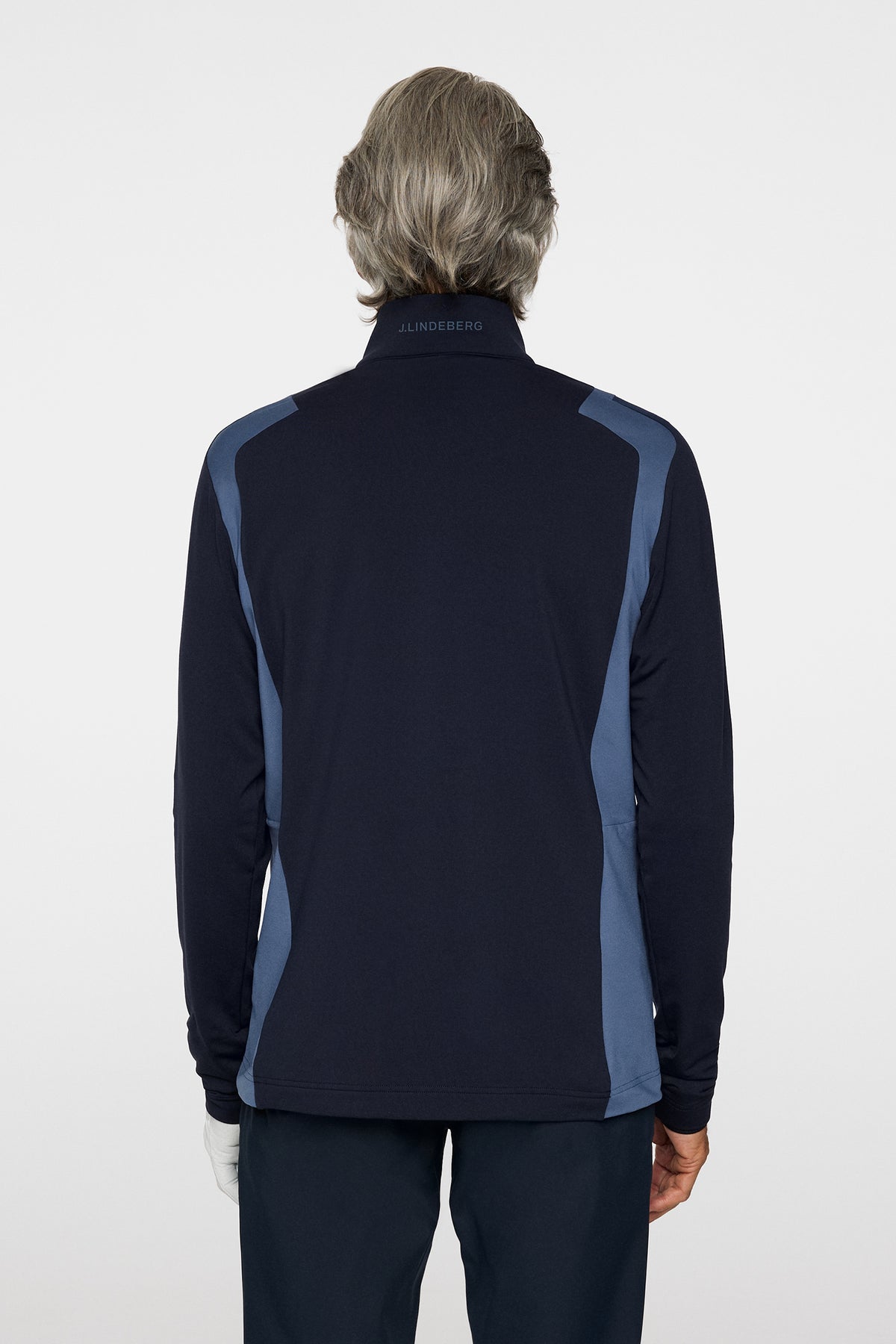 Lukas Quarter Zip Mid Layer in Vintage Indigo by J.Lindeberg