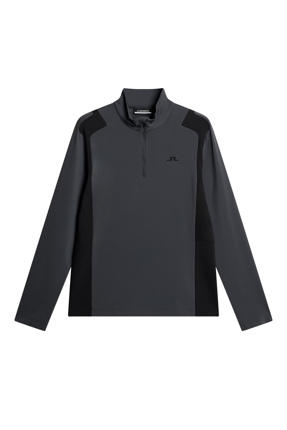Lukas Quarter Zip Mid Layer in Asphalt by J.Lindeberg