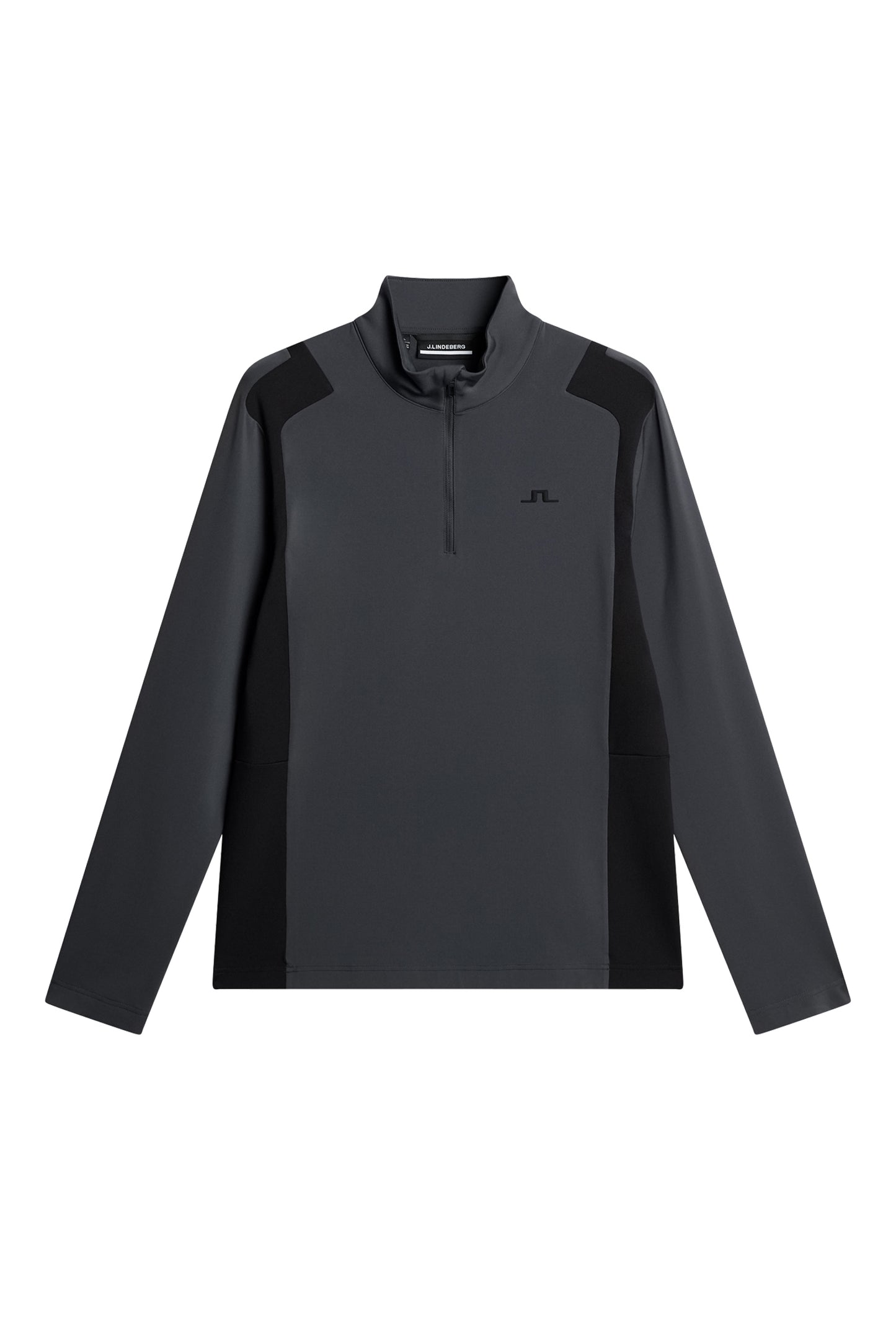 Lukas Quarter Zip Mid Layer in Asphalt by J.Lindeberg