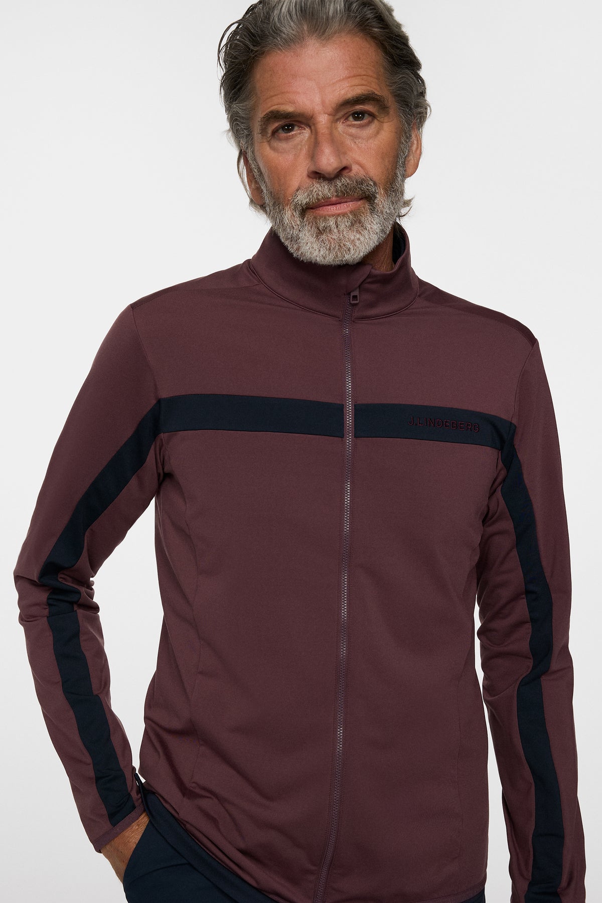 Jarvis Mid Layer in Huckleberry by J.Lindeberg