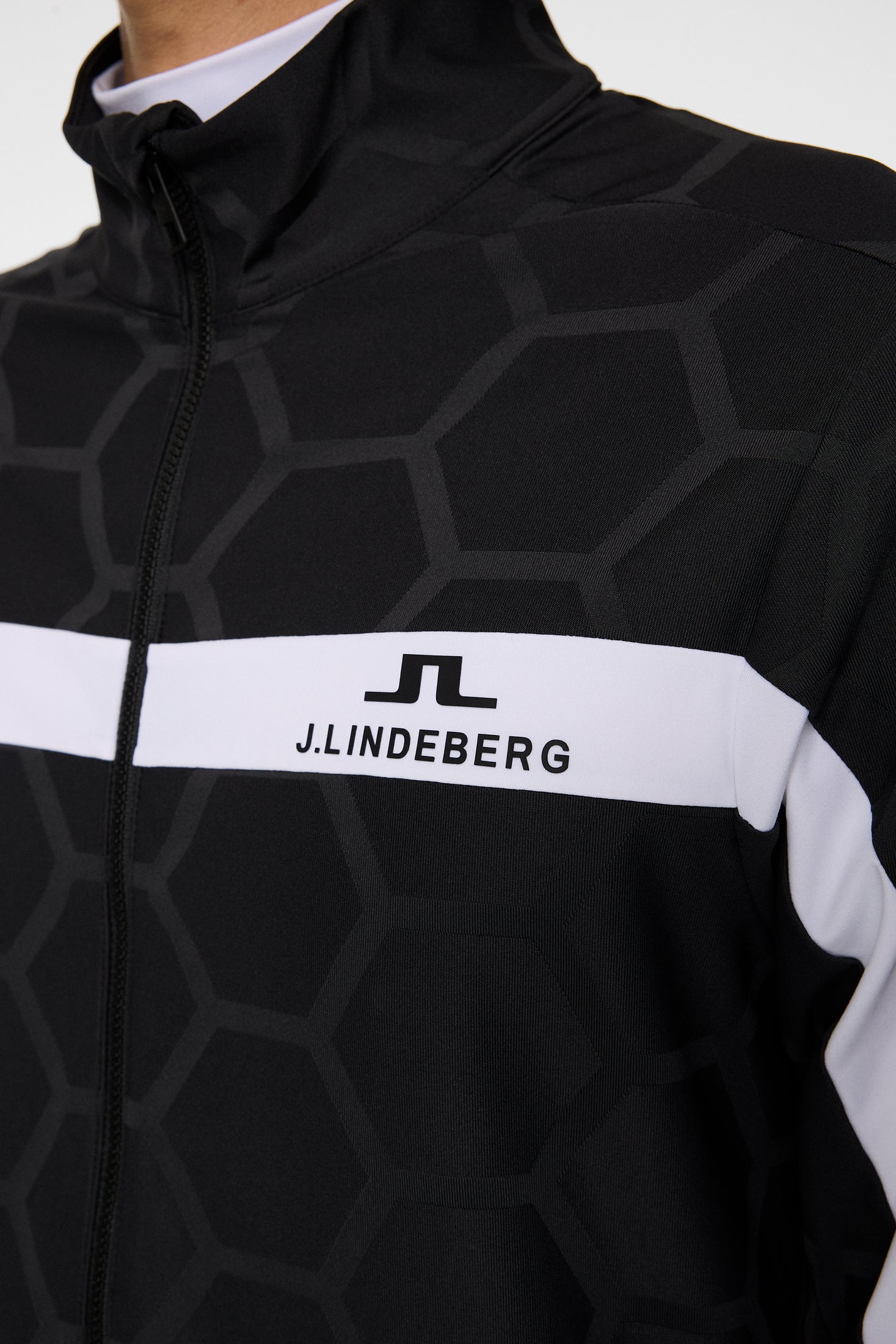 Jarvis Jacquard Tour Mid Layer / The Open Black – J.LINDEBERG
