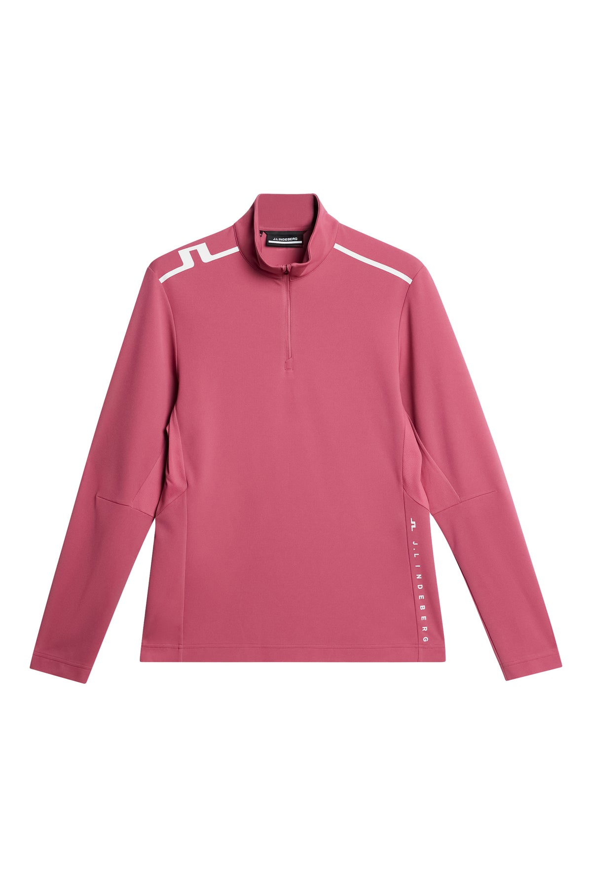 Leon Quarter Zip Mid Layer in Rose Wine by J.Lindeberg