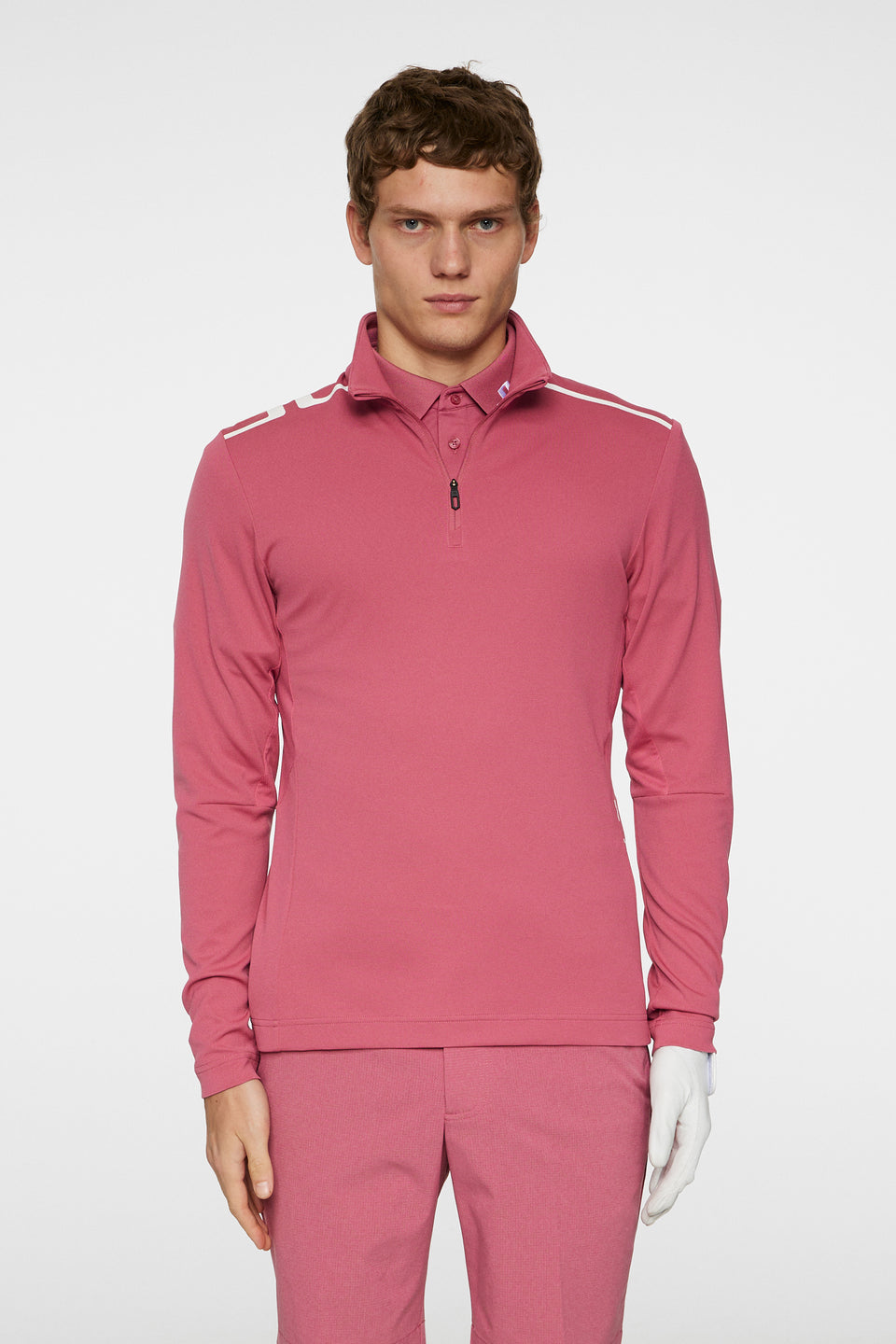 Leon Quarter Zip Mid Layer / Rose Wine