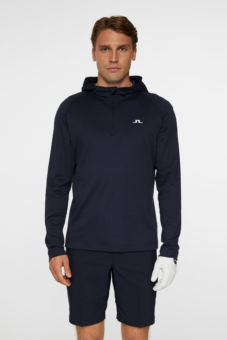 Mario Quarter Zip Hood / JL Navy