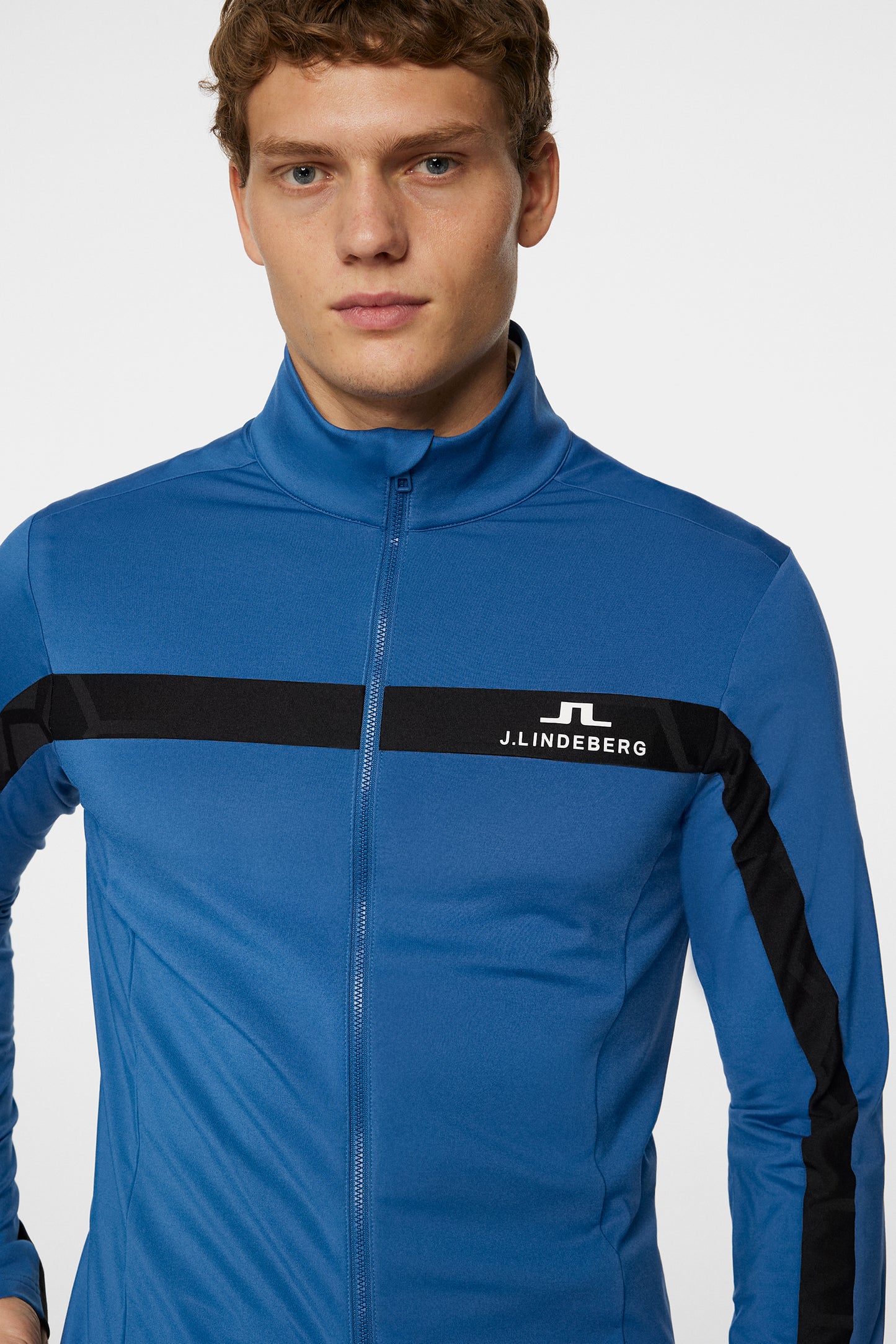 Jarvis Tour Mid Layer in Dark Blue by J.Lindeberg