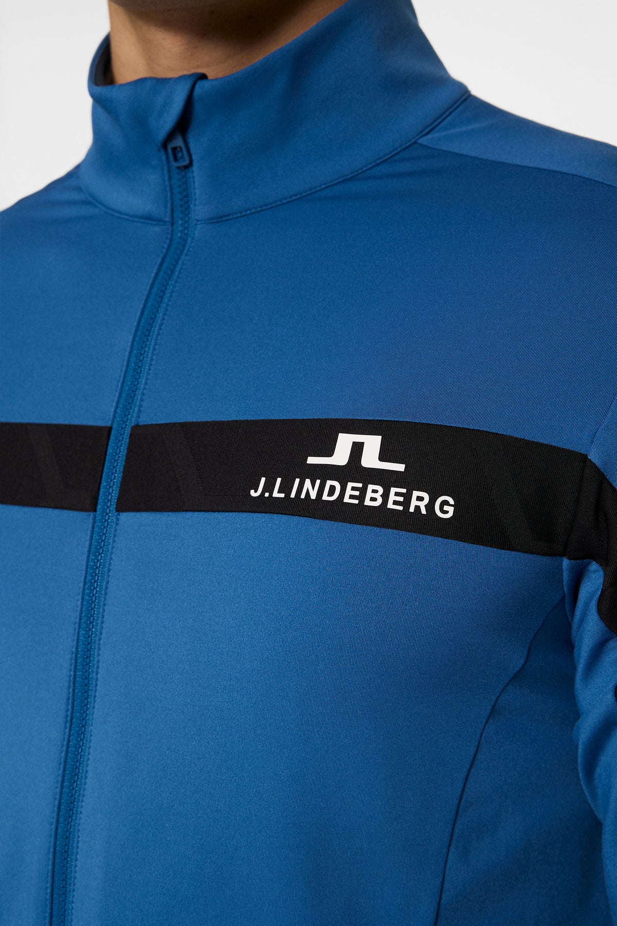 Jarvis Tour Mid Layer in Dark Blue by J.Lindeberg