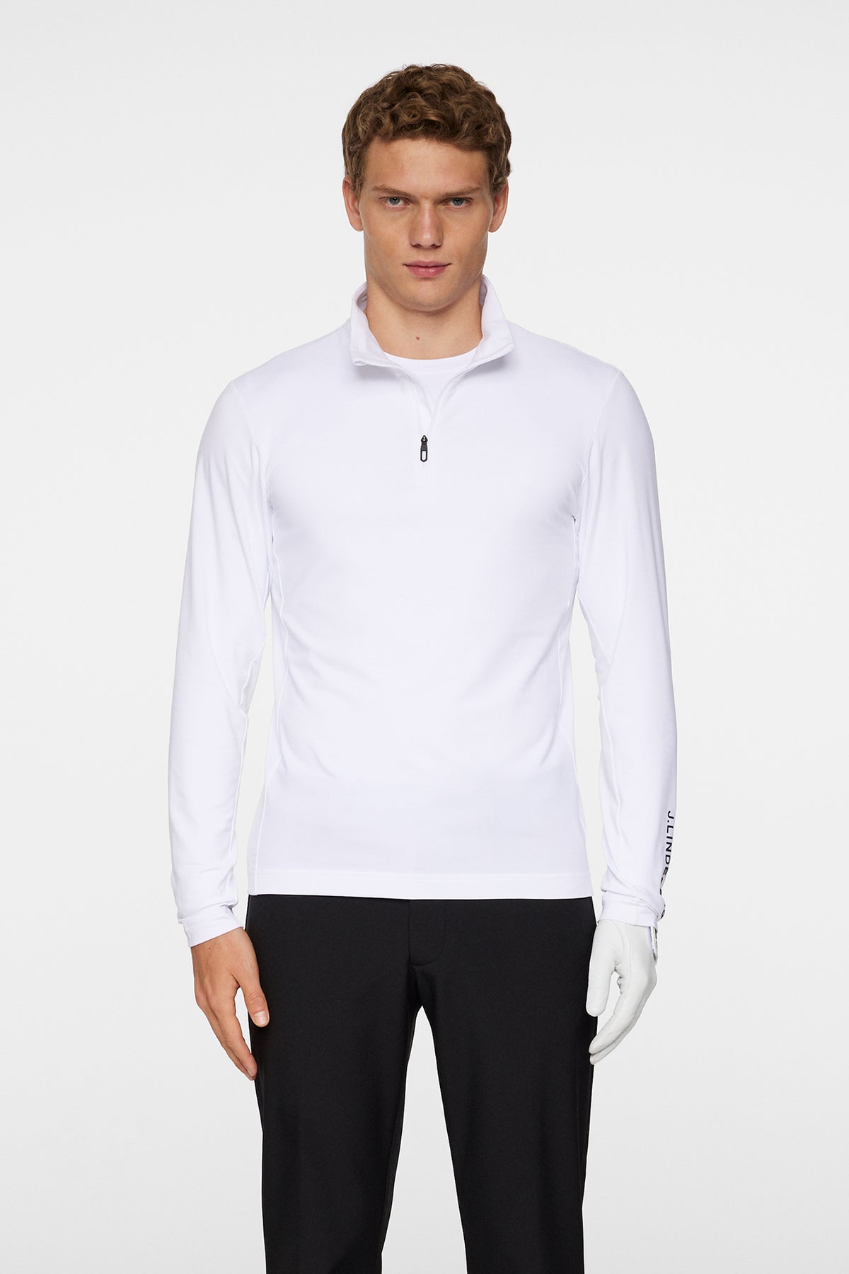 Tour Tech Mid Layer in White by J.Lindeberg