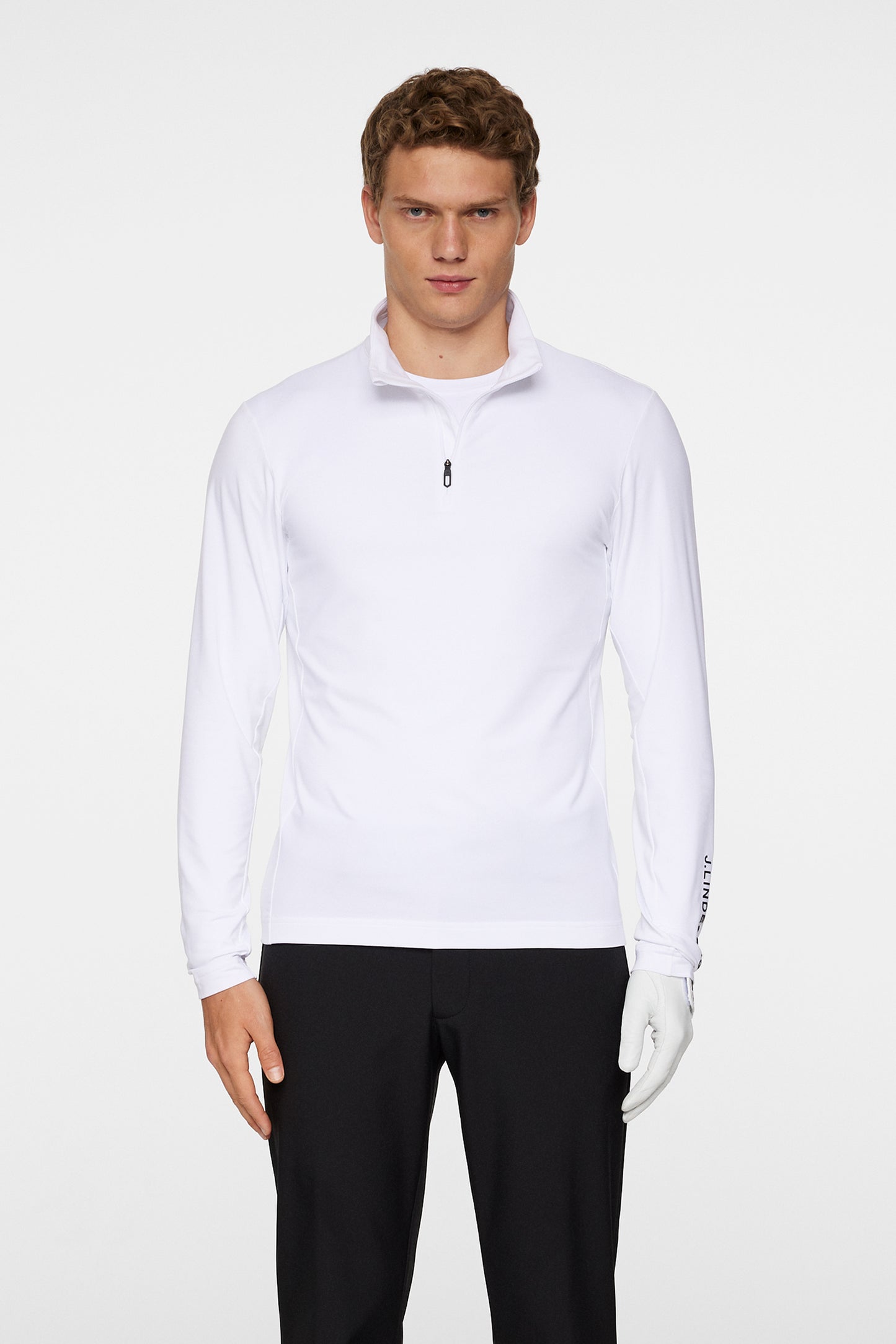 Tour Tech Mid Layer in White by J.Lindeberg