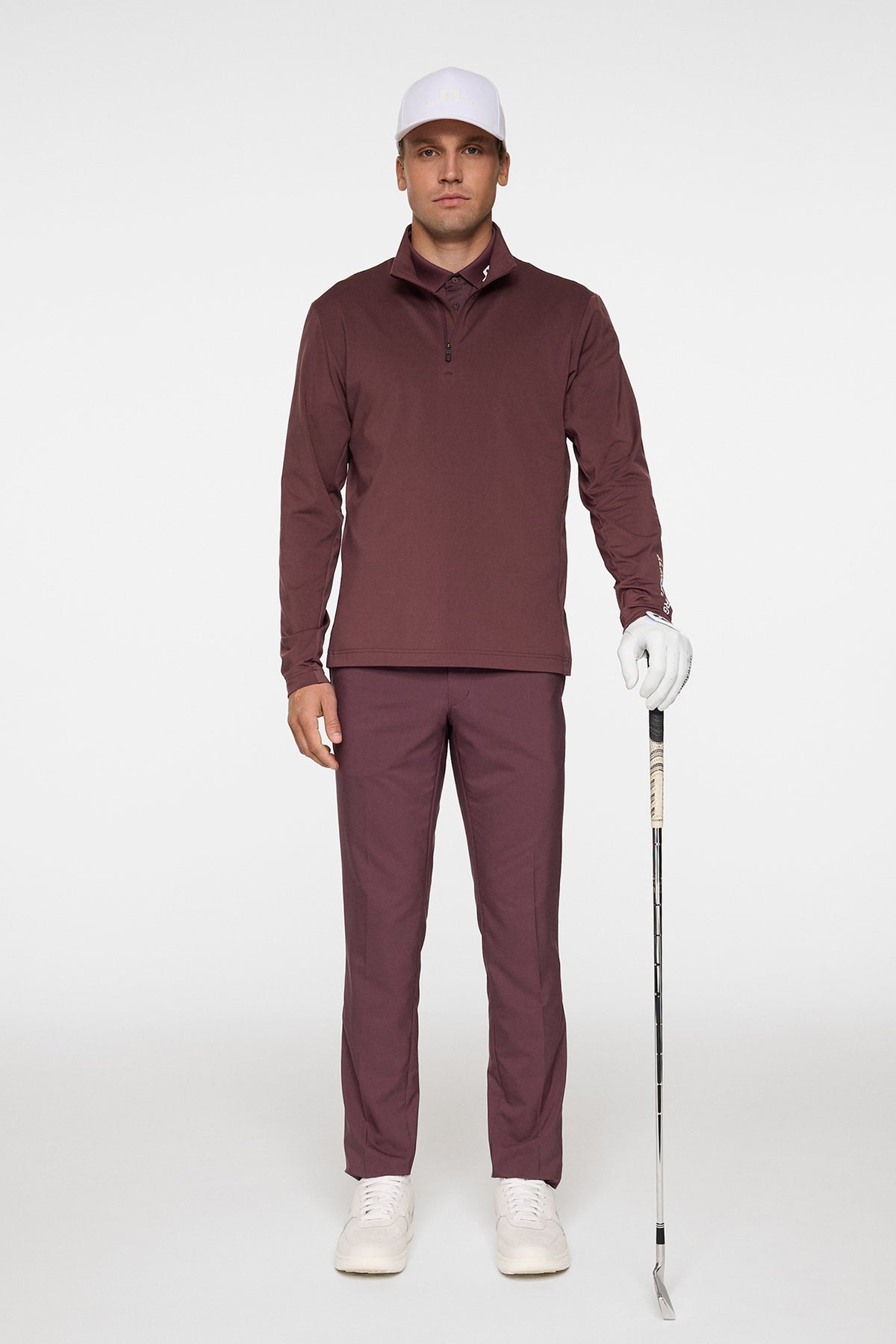 Tour Tech Mid Layer in Huckleberry by J.Lindeberg
