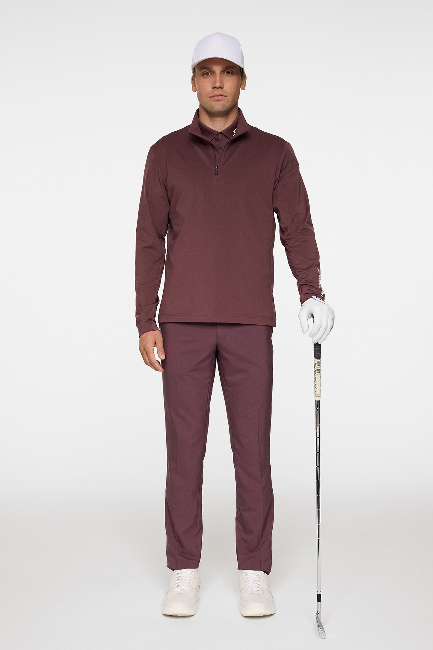 Tour Tech Mid Layer in Huckleberry by J.Lindeberg