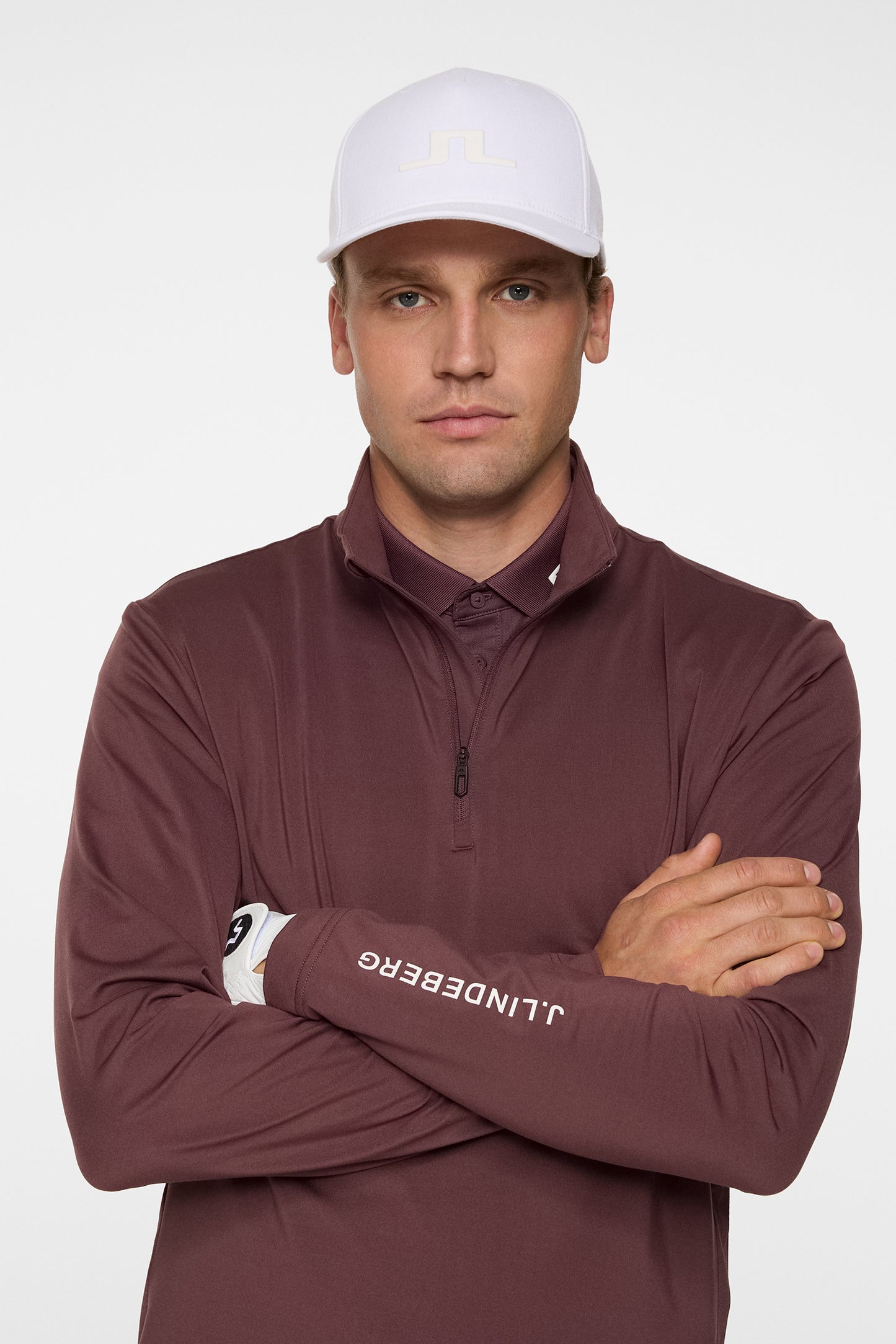 Tour Tech Mid Layer in Huckleberry by J.Lindeberg