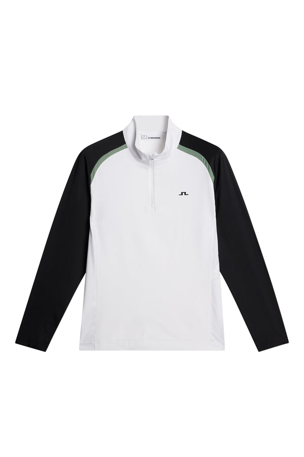 Blake Zip Mid Layer / White