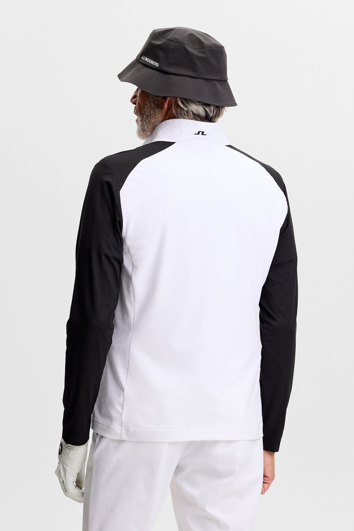 Blake Zip Mid Layer in White by J.Lindeberg
