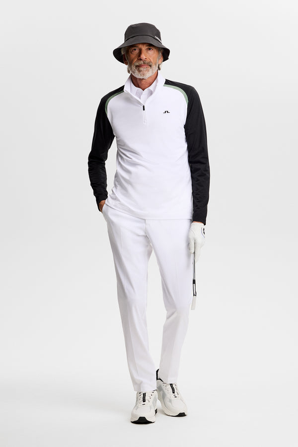 Blake Zip Mid Layer / White