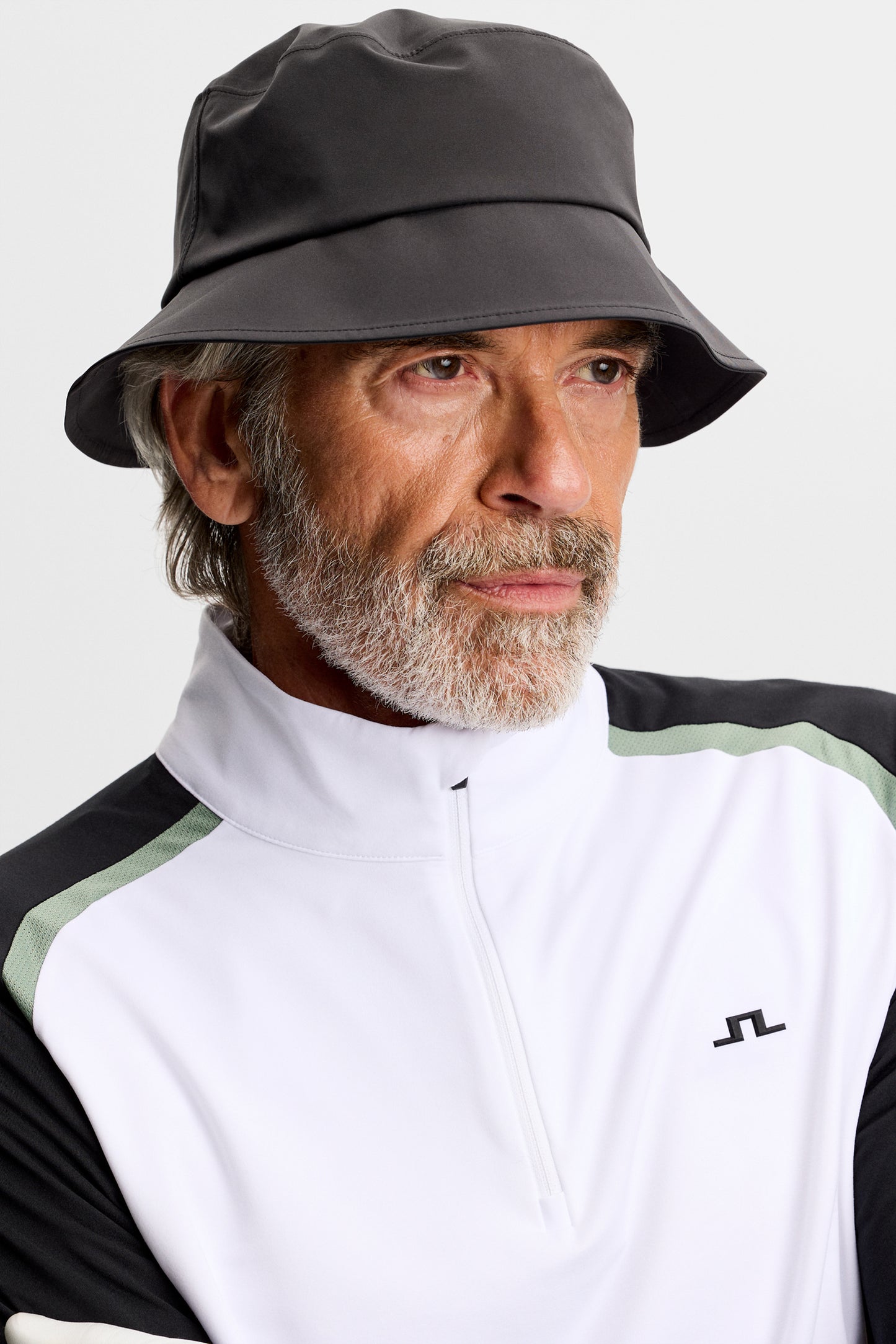 Blake Zip Mid Layer in White by J.Lindeberg