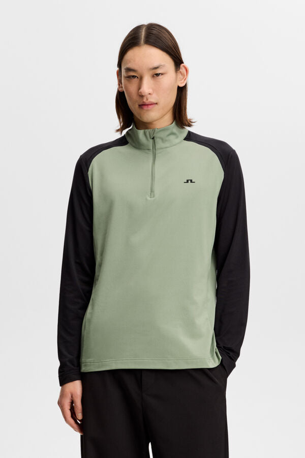 Blake Zip Mid Layer / Hedge Green