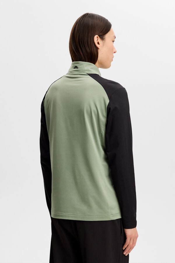 Blake Zip Mid Layer / Hedge Green