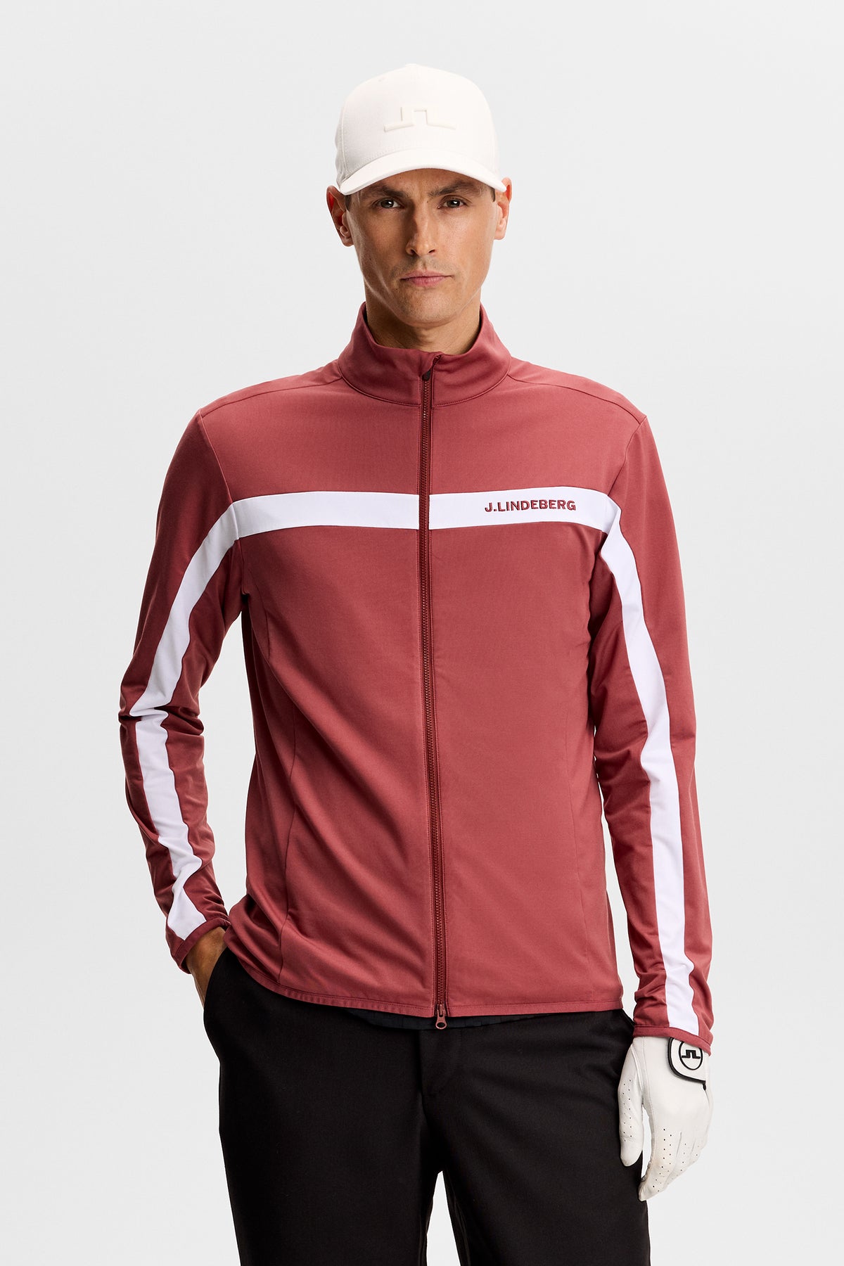 Jarvis Mid Layer in Apple Butter by J.Lindeberg