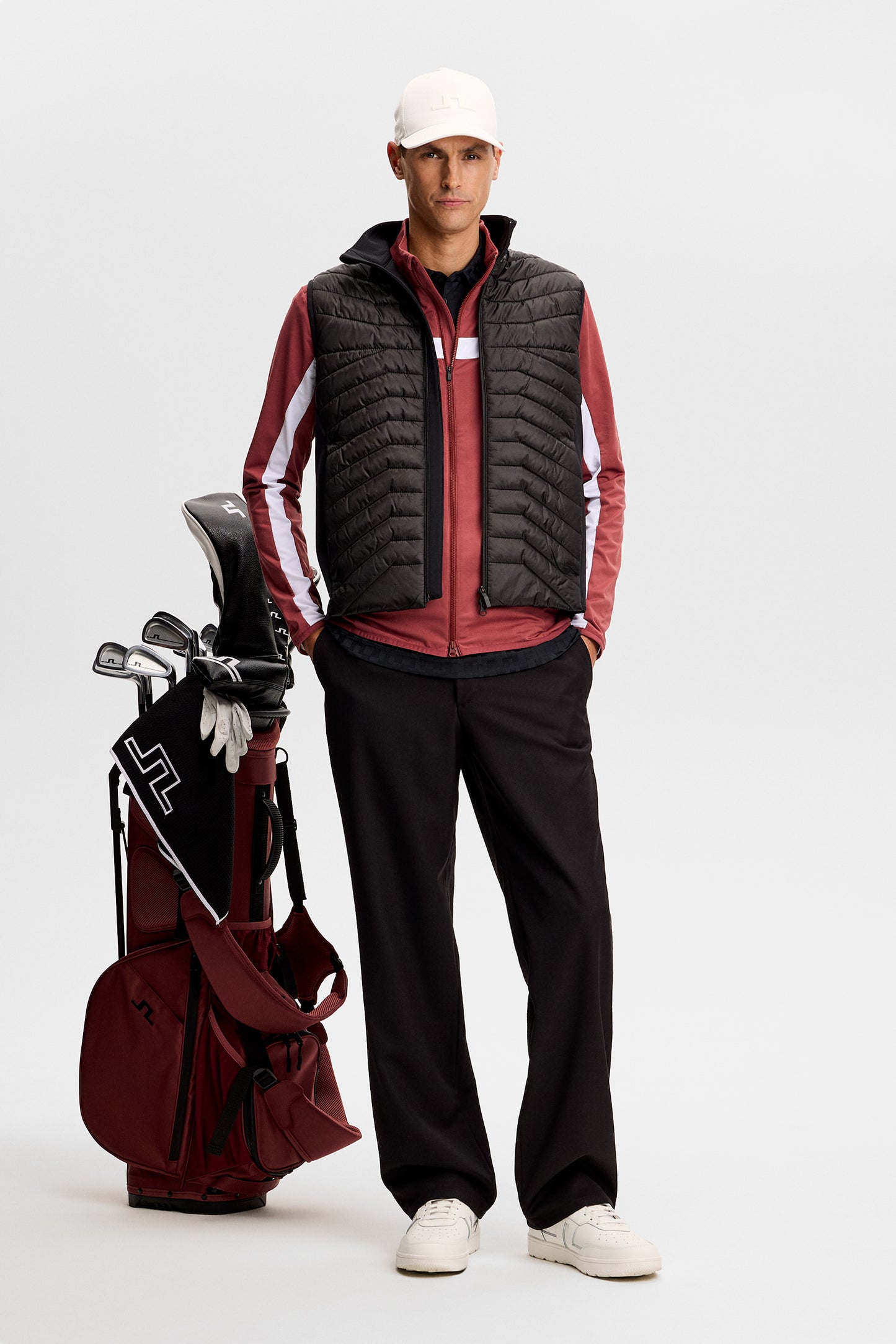 Jarvis Mid Layer in Apple Butter by J.Lindeberg