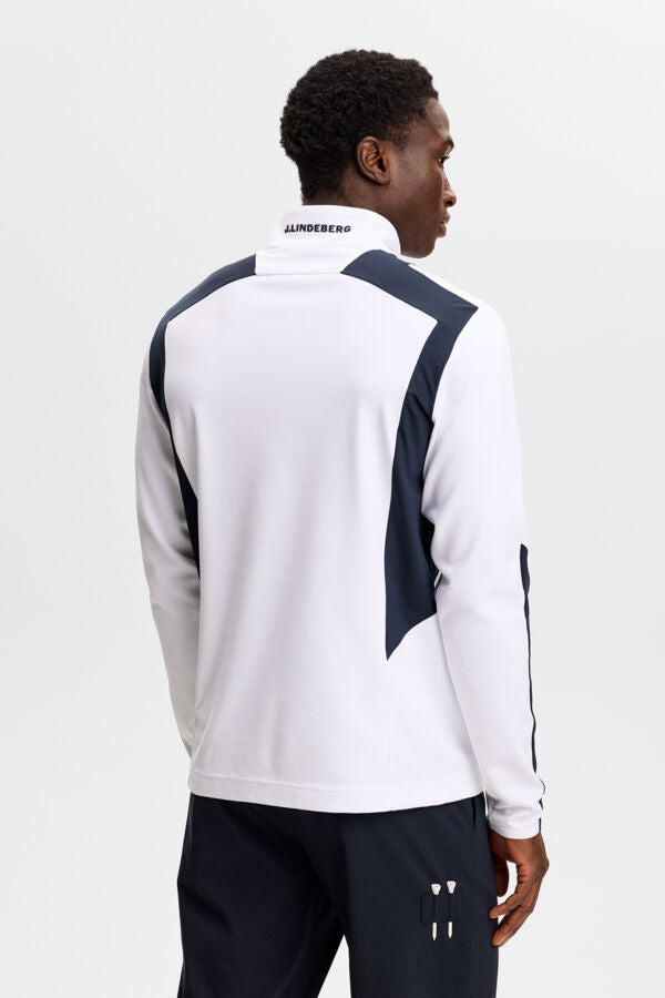 Lukas Quarter Zip Mid Layer / White