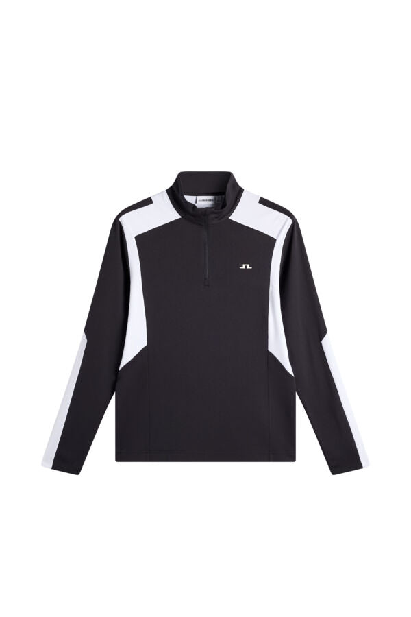 Lukas Quarter Zip Mid Layer / Black