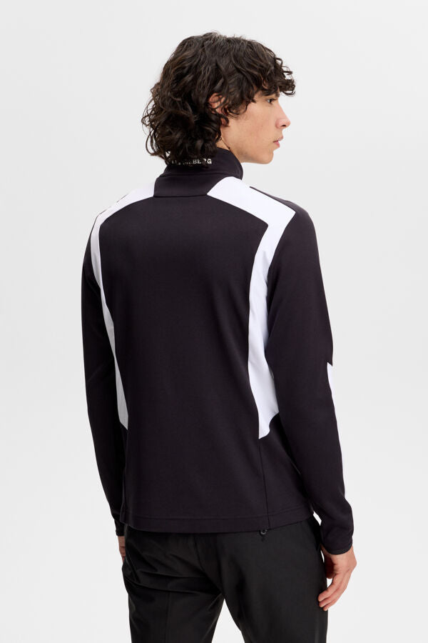Lukas Quarter Zip Mid Layer / Black