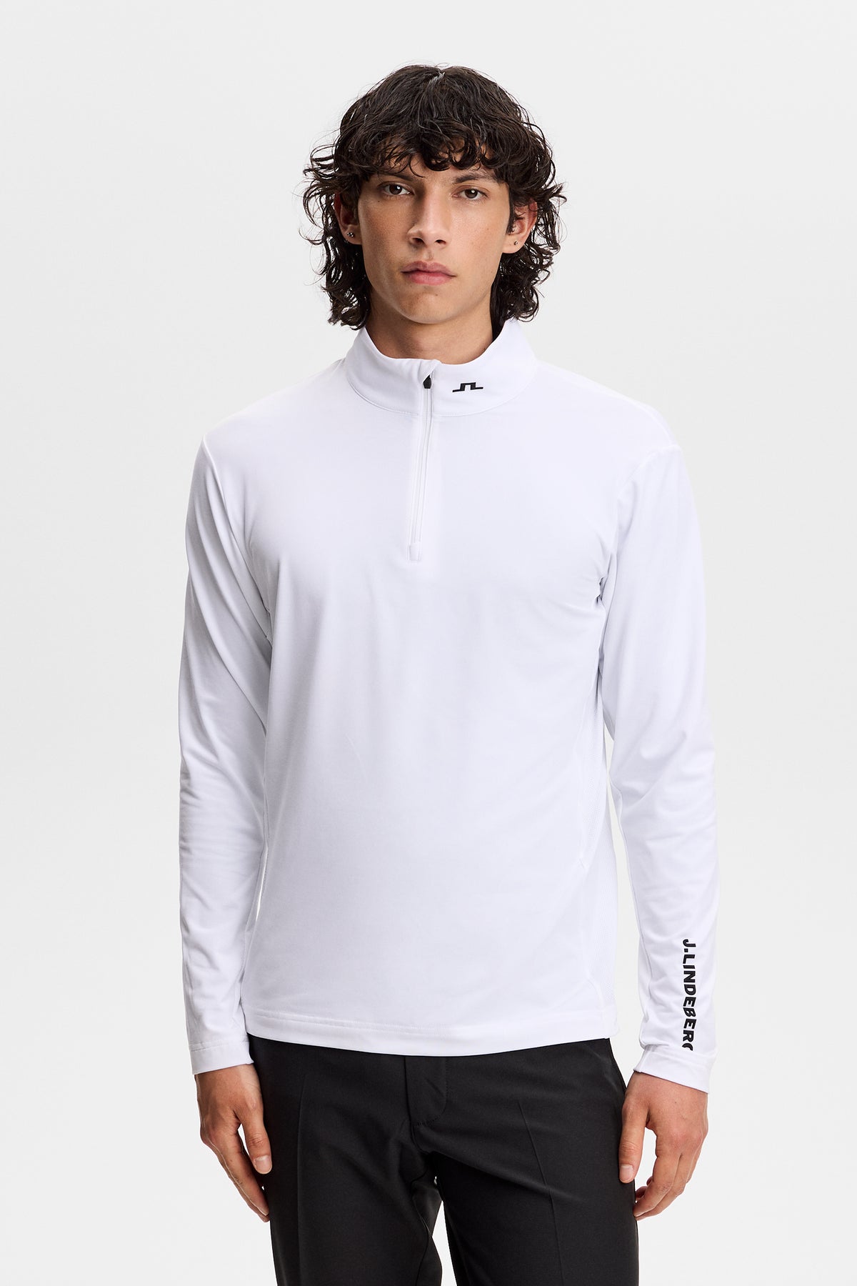 Tour Tech Mid Layer in White by J.Lindeberg