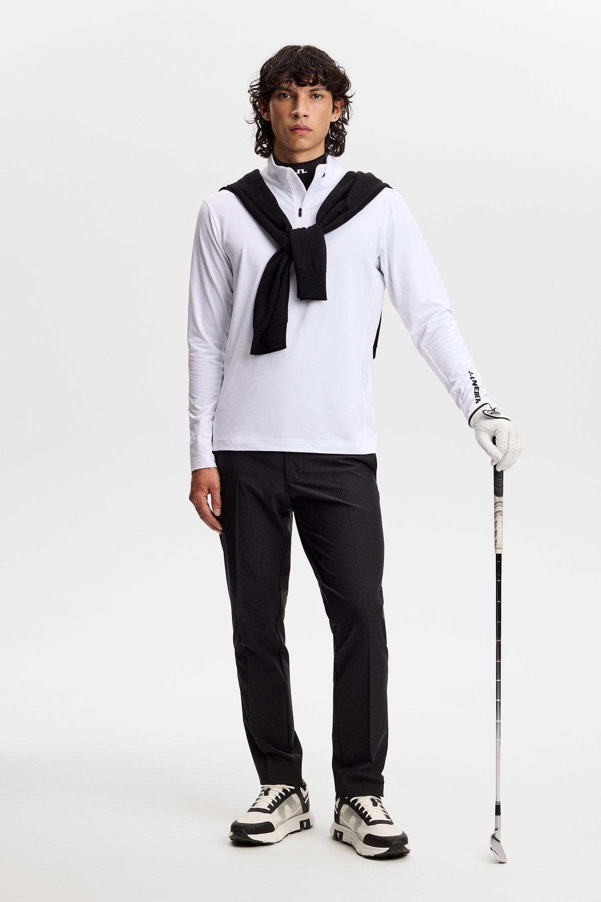 Tour Tech Mid Layer in White by J.Lindeberg
