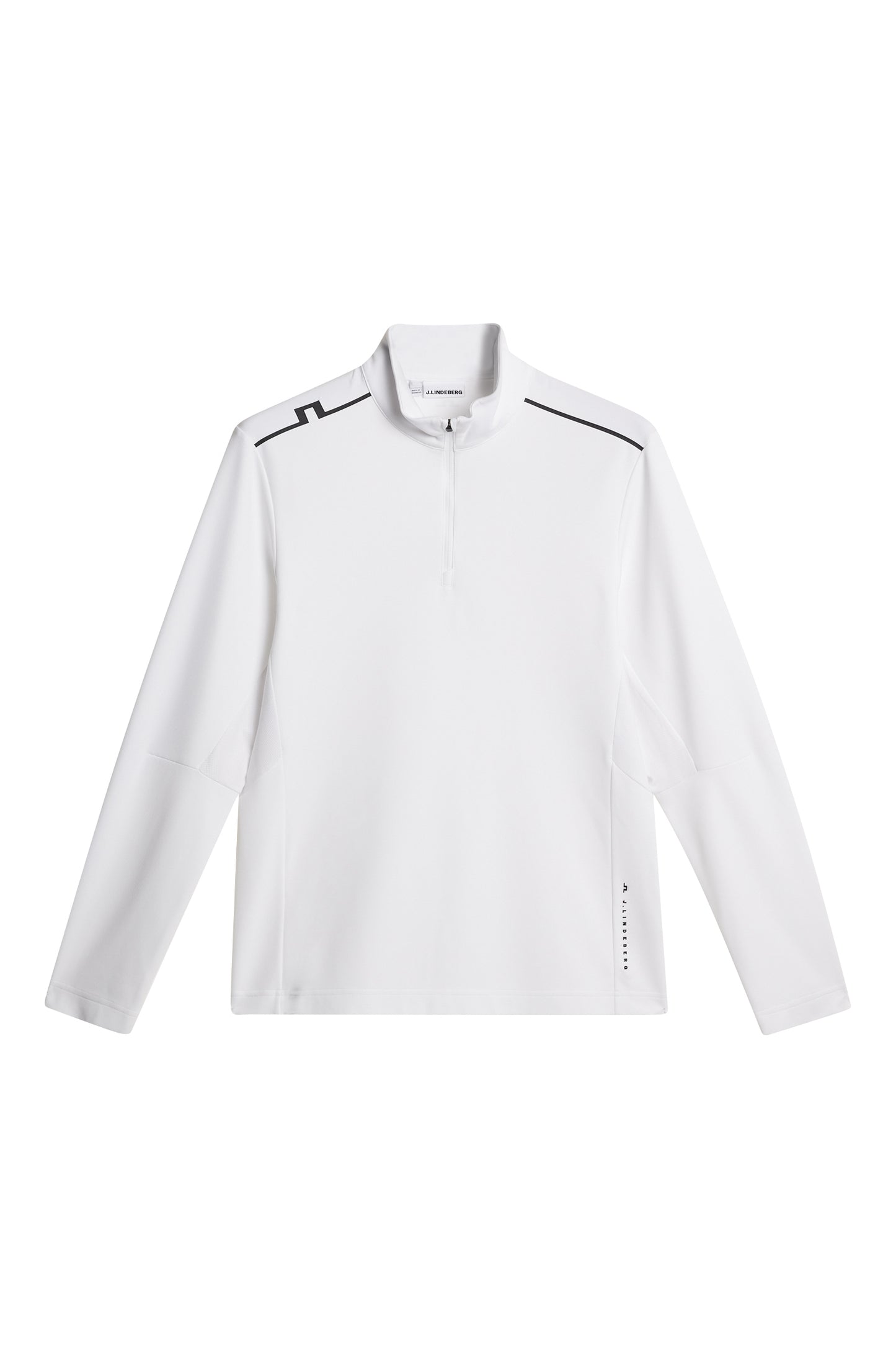 Leon Quarter Zip Mid Layer in White by J.Lindeberg
