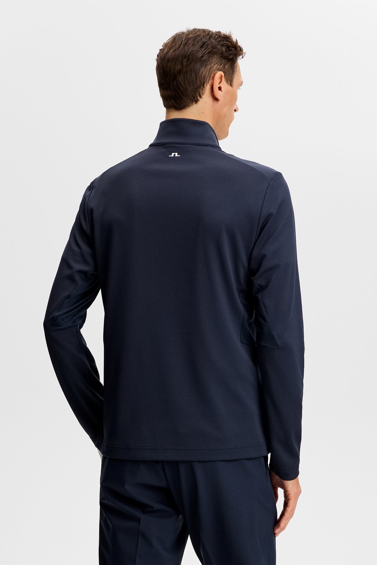 Leon Quarter Zip Mid Layer in JL Navy by J.Lindeberg