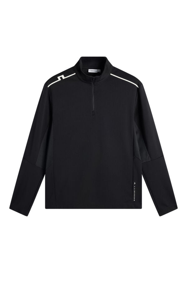 Leon Quarter Zip Mid Layer / Black