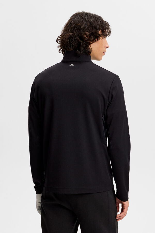 Leon Quarter Zip Mid Layer / Black