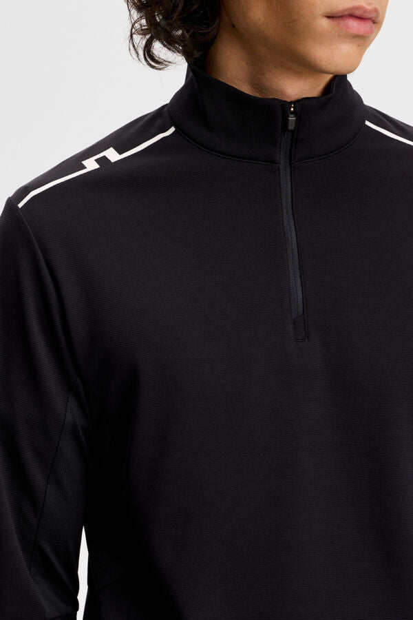 Leon Quarter Zip Mid Layer / Black – J.LINDEBERG US