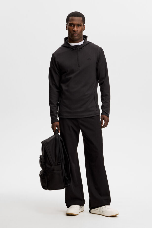 Aerial Quarter Zip Hood / Black