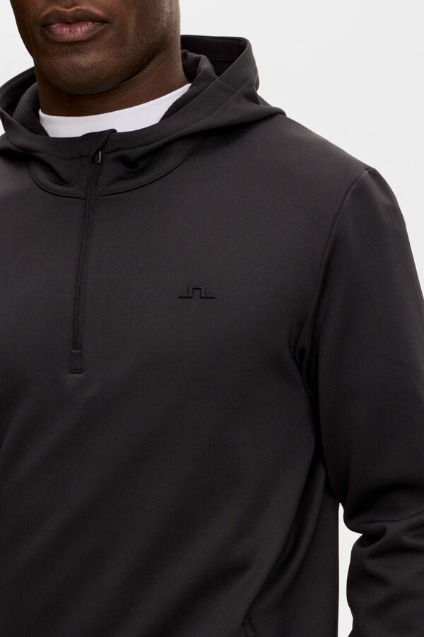 Aerial Quarter Zip Hood / Black