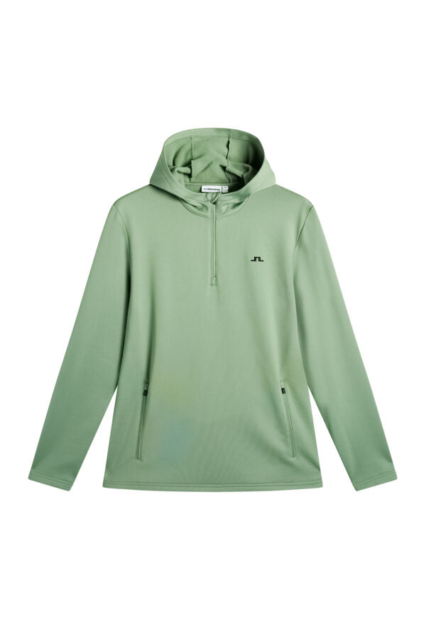 Aerial Quarter Zip Hood / Hedge Green