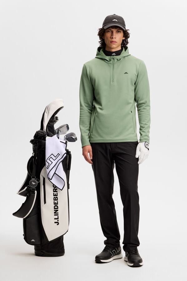 Aerial Quarter Zip Hood / Hedge Green