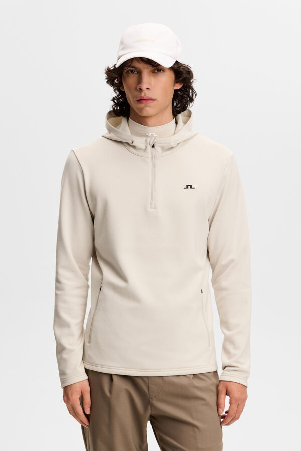 Aerial Quarter Zip Hood Moonbeam