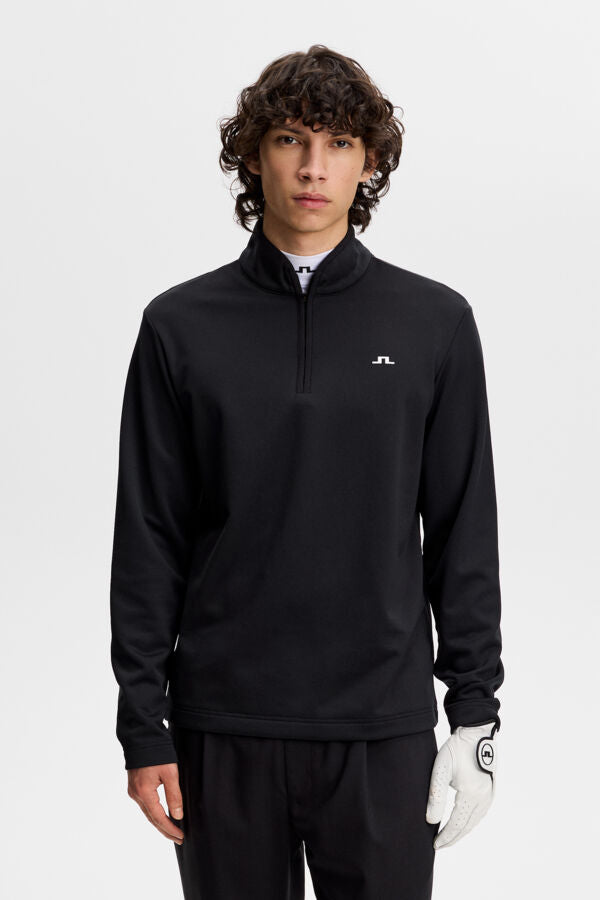 Clide Quarter Zip Mid Layer / Black