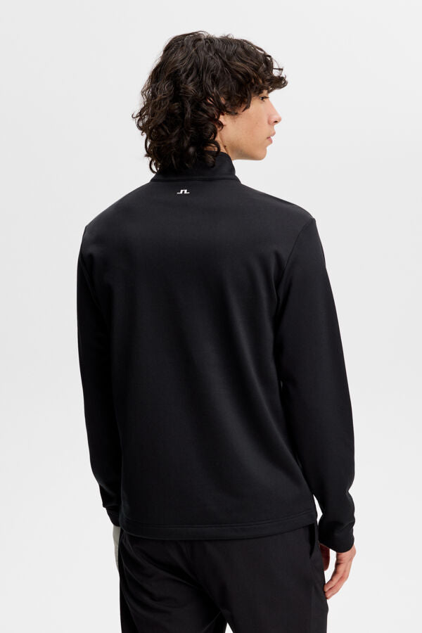 Clide Quarter Zip Mid Layer / Black
