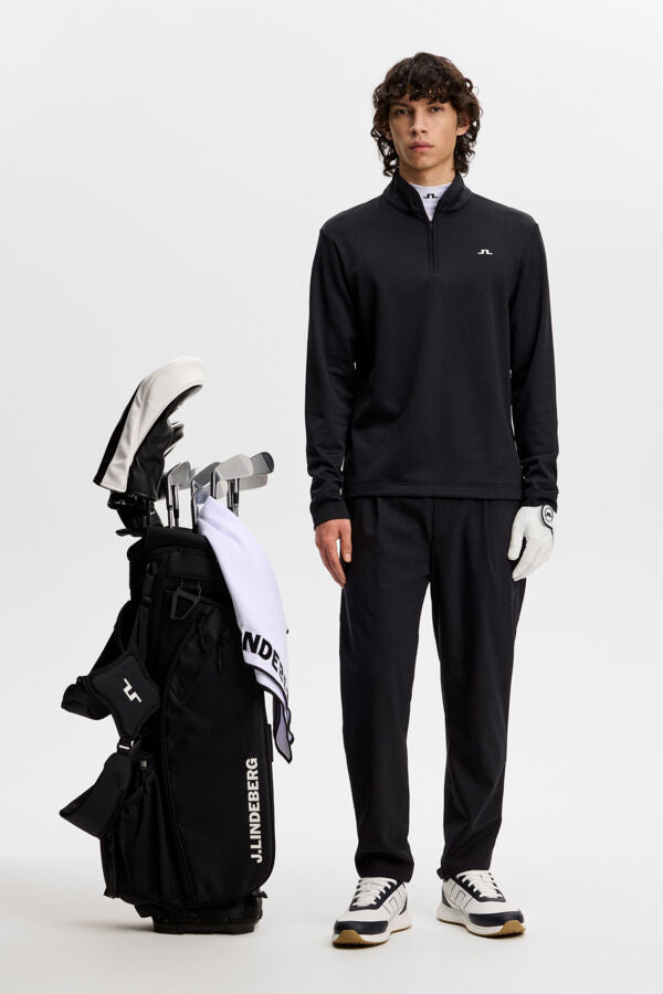 Clide Quarter Zip Mid Layer / Black