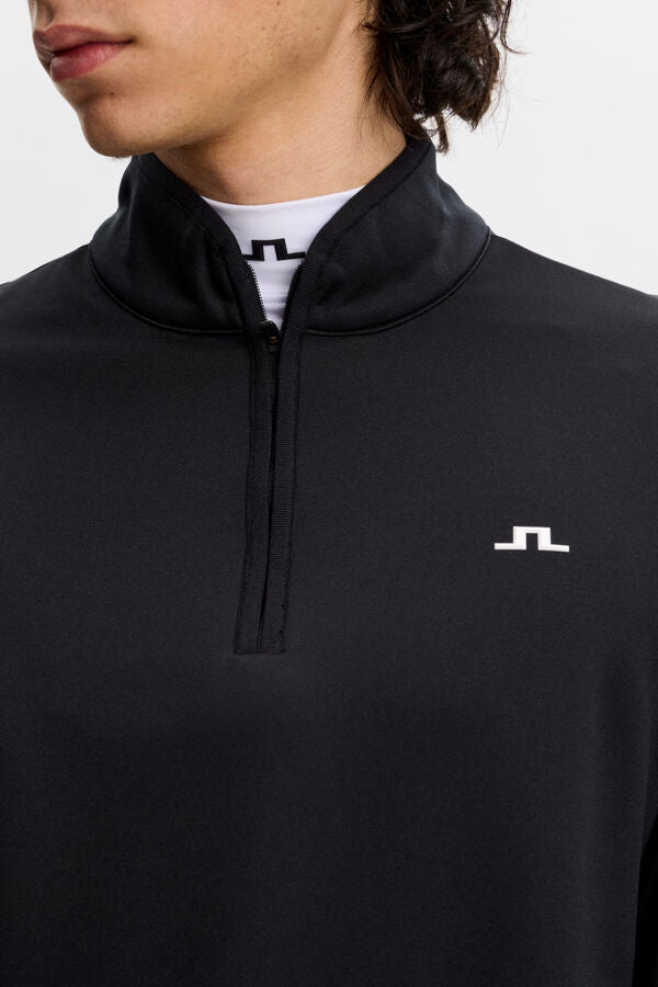Clide Quarter Zip Mid Layer / Black