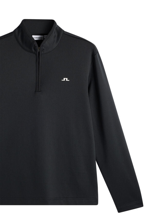 Clide Quarter Zip Mid Layer / Black