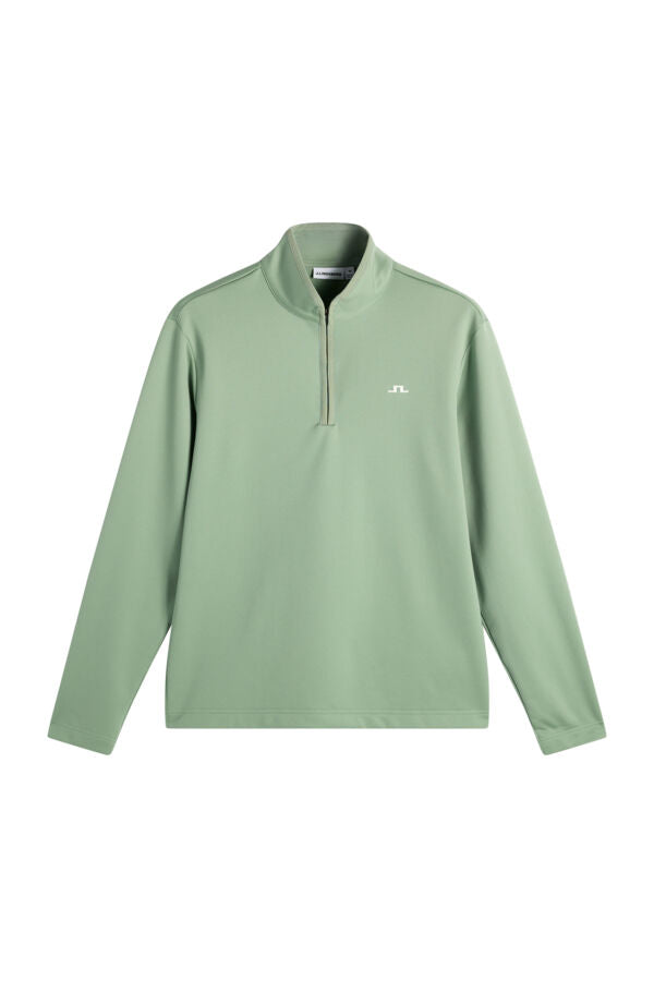 Clide Quarter Zip Mid Layer / Hedge Green