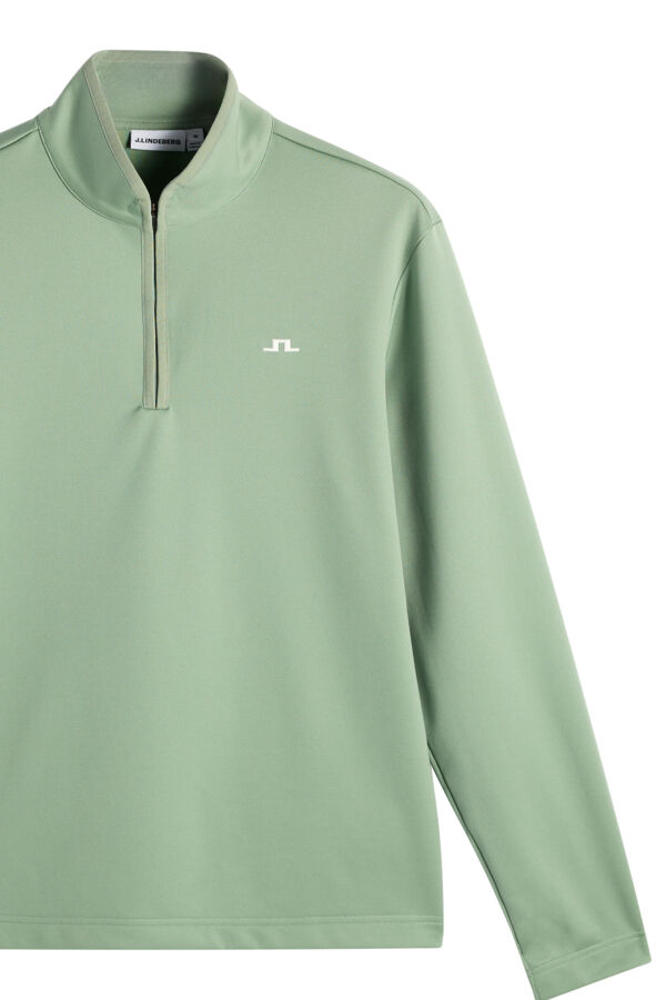 Clide Quarter Zip Mid Layer / Hedge Green