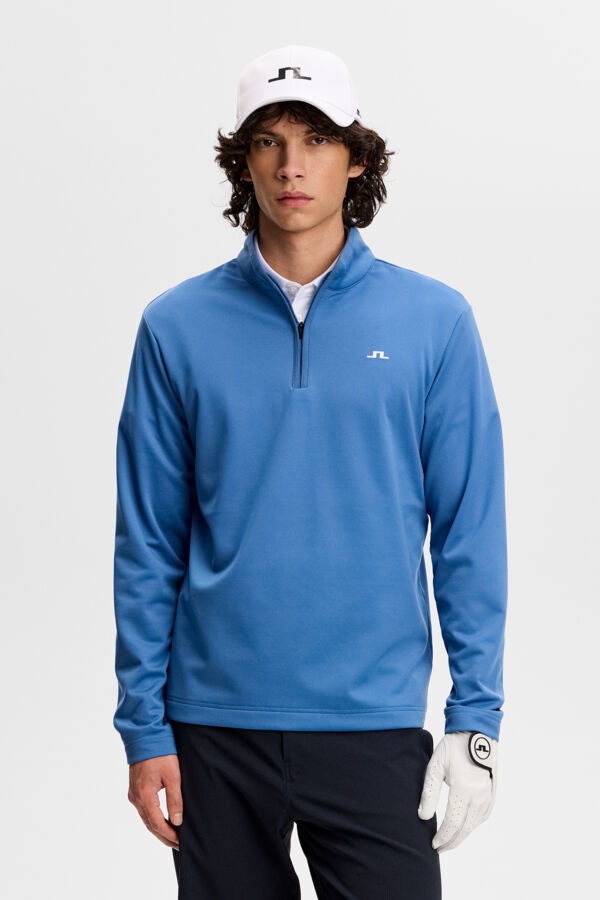Clide Quarter Zip Mid Layer / Federal Blue