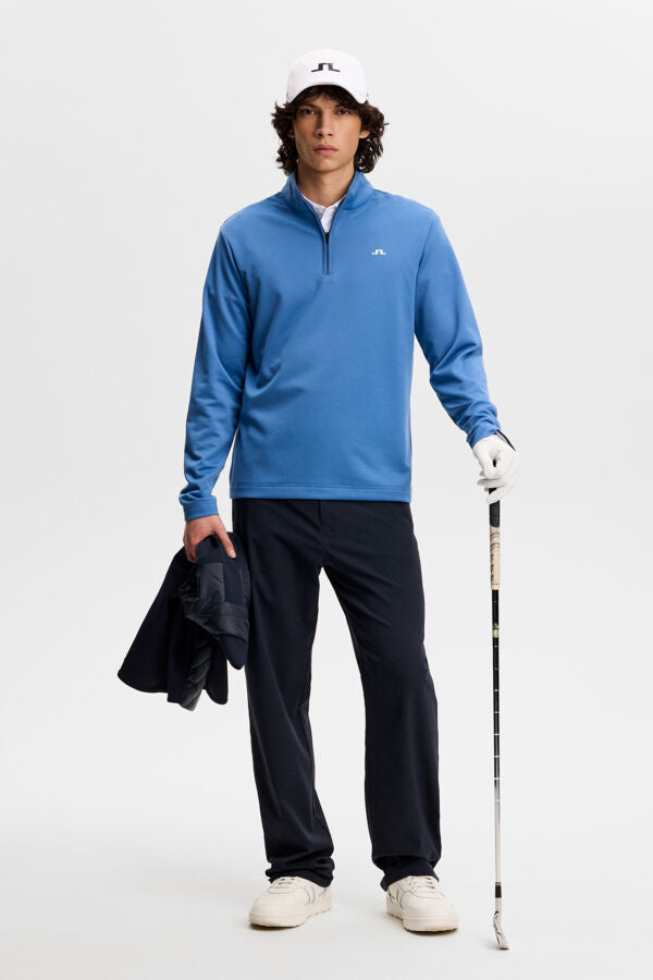 Clide Quarter Zip Mid Layer / Federal Blue