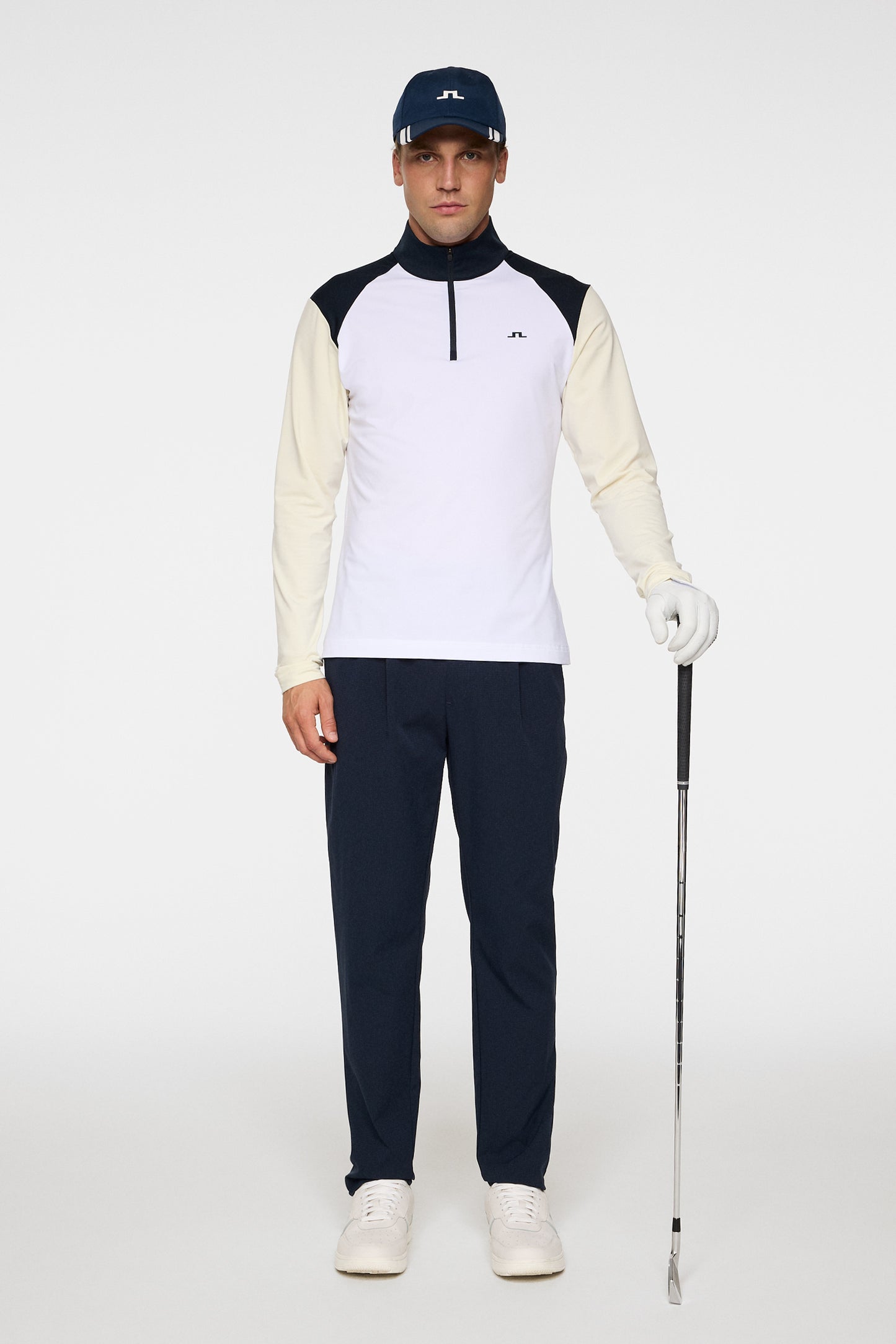 Sasha Mid Layer in White by J.Lindeberg