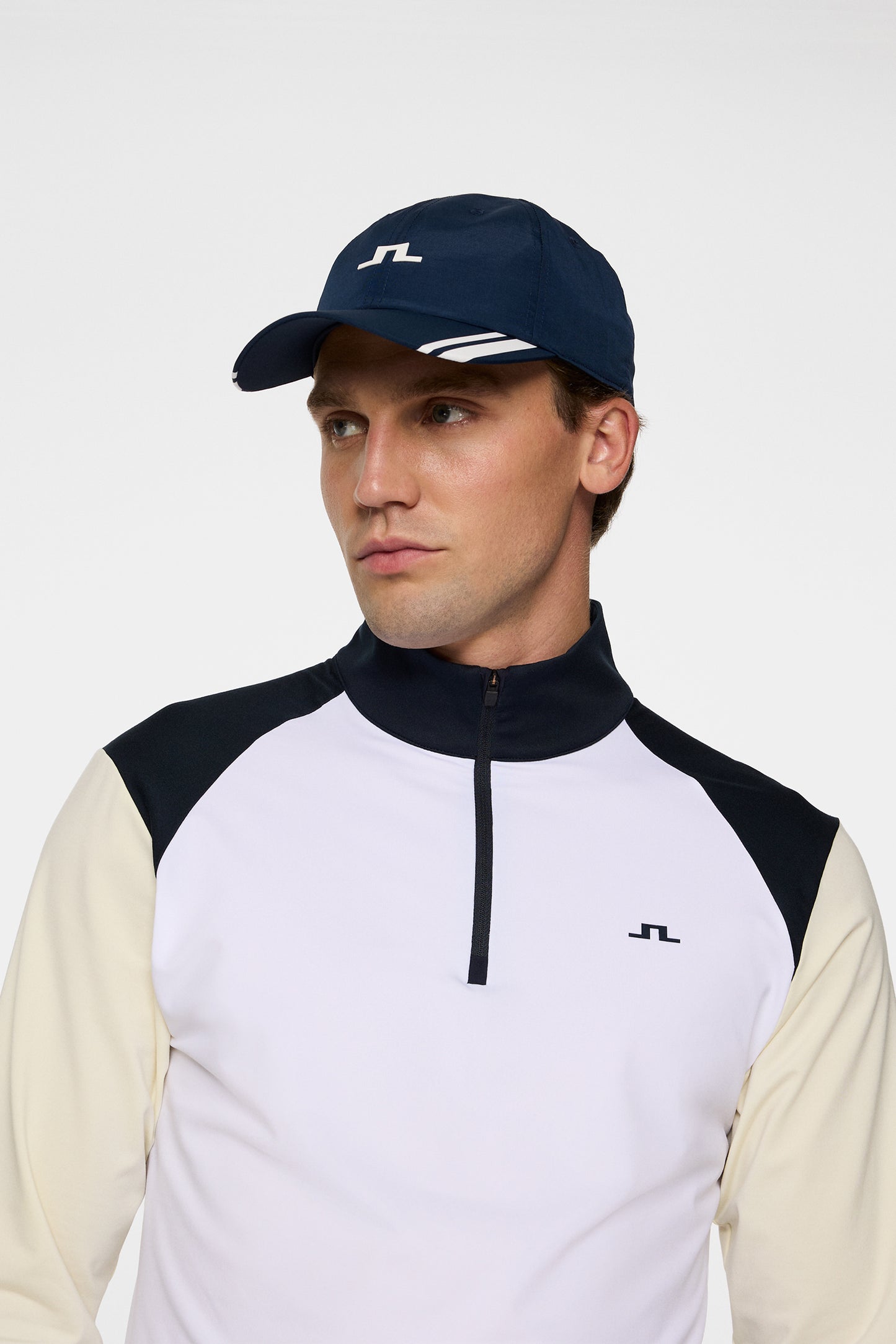 Sasha Mid Layer in White by J.Lindeberg